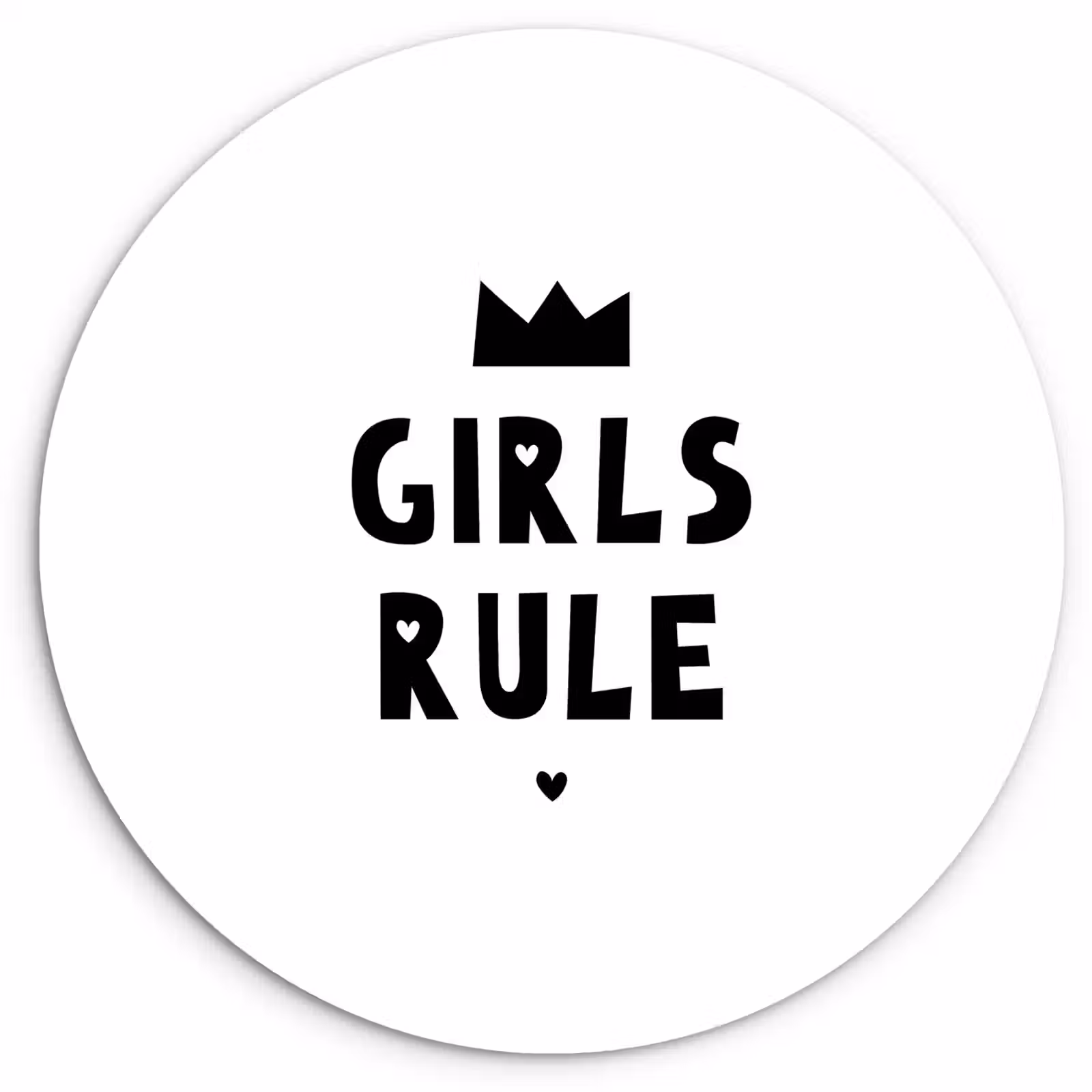 Muurcirkel - Quotes - Kinderen - Meisjes - Girls Rule - Spreuken — 1