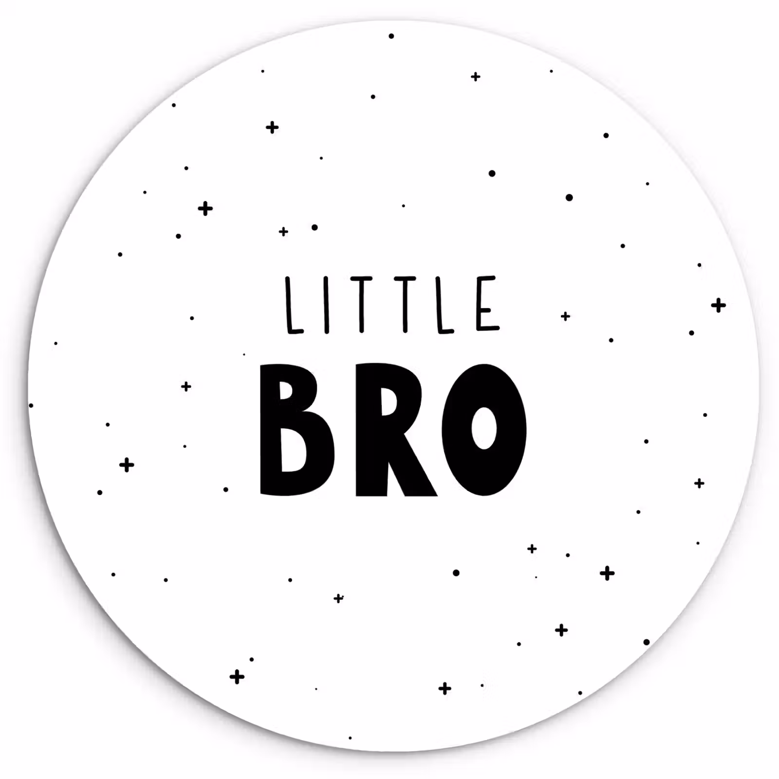 Muurcirkel - Spreuken - Kind - Jongens - Little bro - Quotes — 1