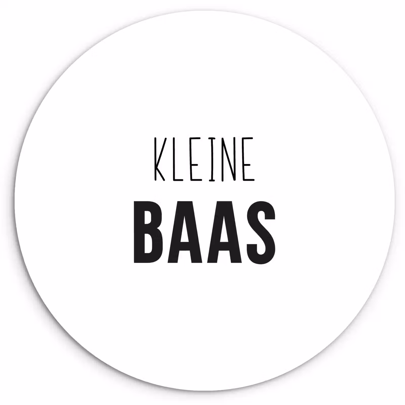 Muurcirkel - Spreuken - Kleine baas - Kinderen - Jongens - Quotes — 1