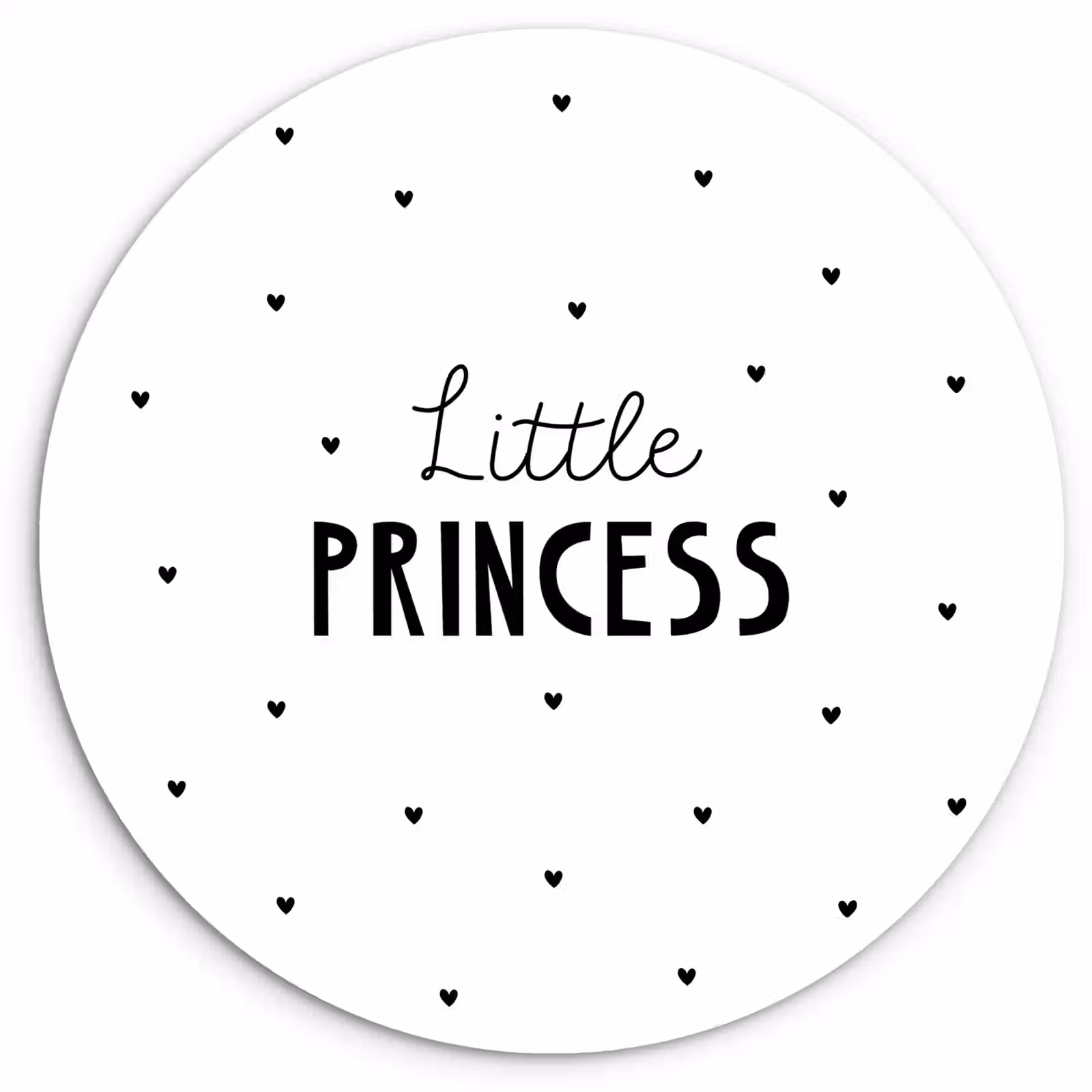 Muurcirkel - Spreuken - Little princess - Meisjes - Prinses - Quotes — 1