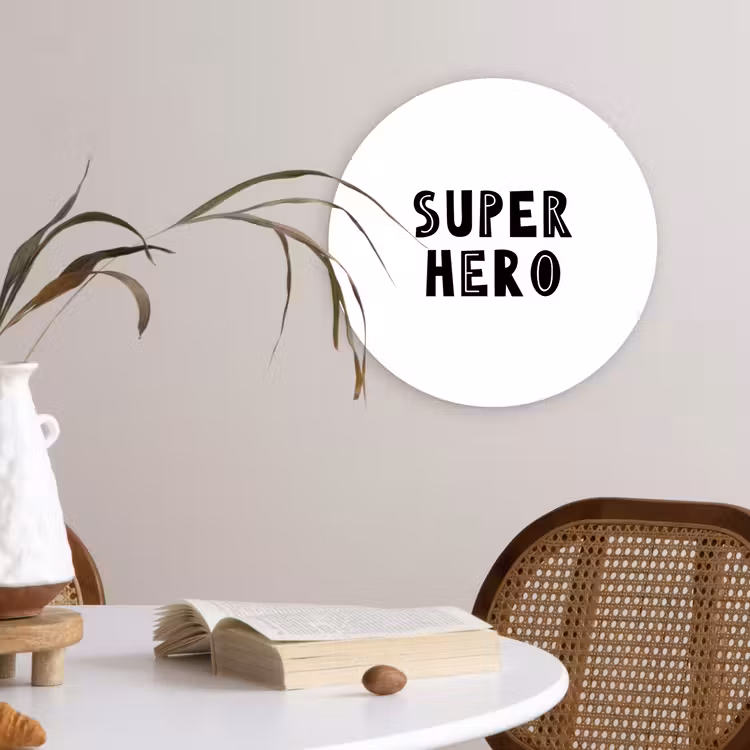 Muurcirkel - Jongens - Quotes - Super hero - Kind - Spreuken — 4