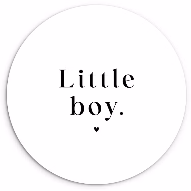 Muurcirkel - Kinderen - Spreuken - Little boy - Quotes - Jongens — 1
