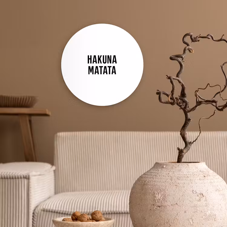Muurcirkel - Quotes - Hakuna matata - Kinderen - Baby - Tekst — 2