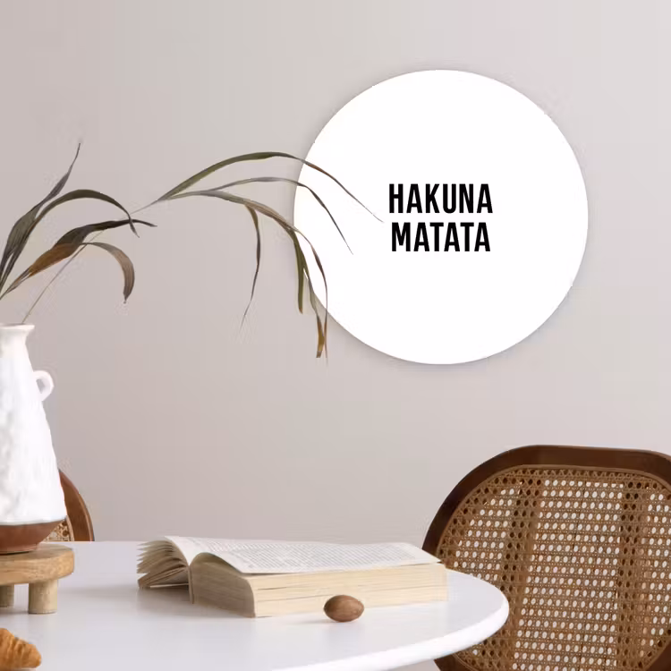 Muurcirkel - Quotes - Hakuna matata - Kinderen - Baby - Tekst — 4