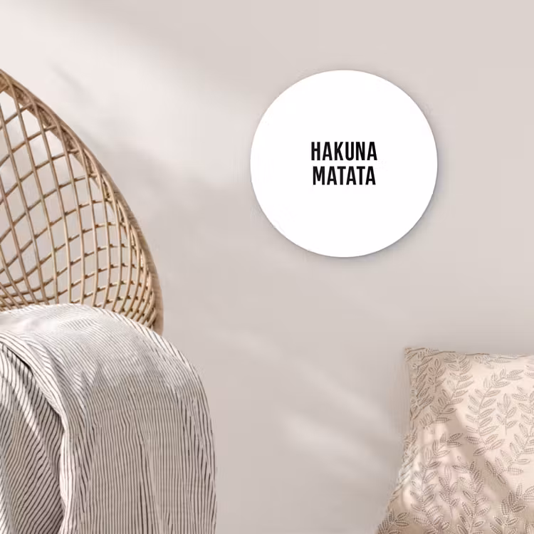 Muurcirkel - Quotes - Hakuna matata - Kinderen - Baby - Tekst — 5