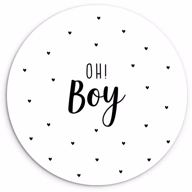 Muurcirkel - Quotes - Kind - Jongens - Oh! Boy - Spreuken — 1