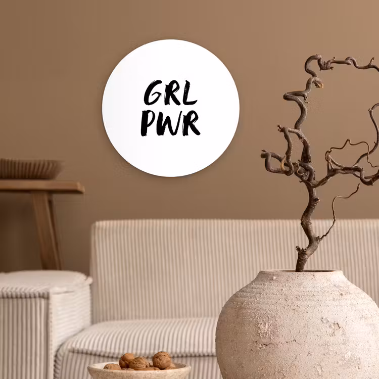 Muurcirkel - Spreuken - Grl pwr - Meisjes - Quotes - Kinderen — 2
