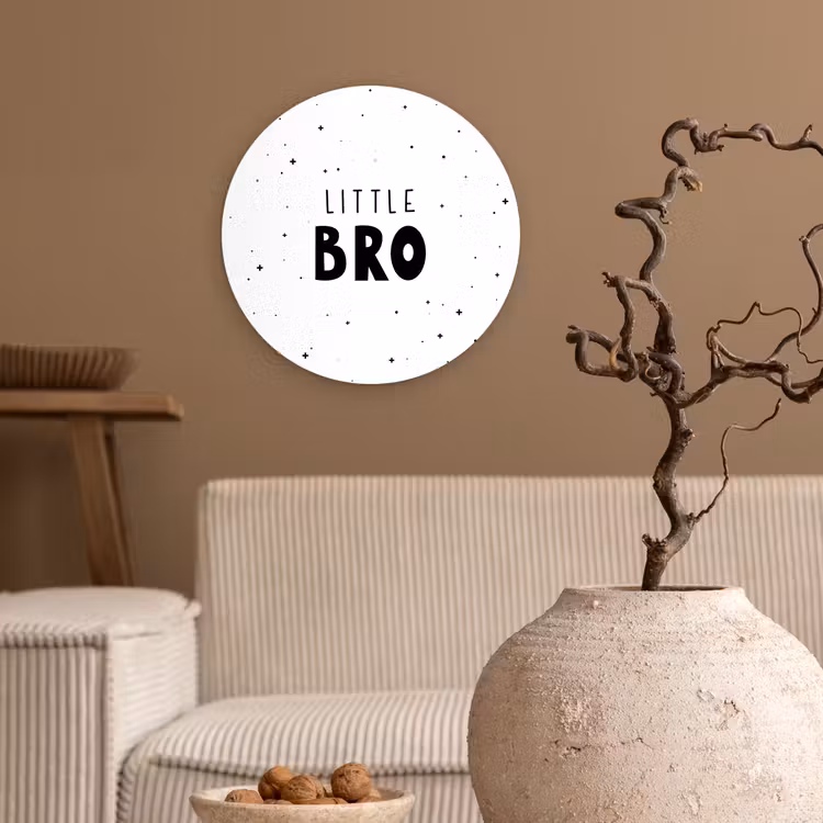 Muurcirkel - Spreuken - Kind - Jongens - Little bro - Quotes — 2