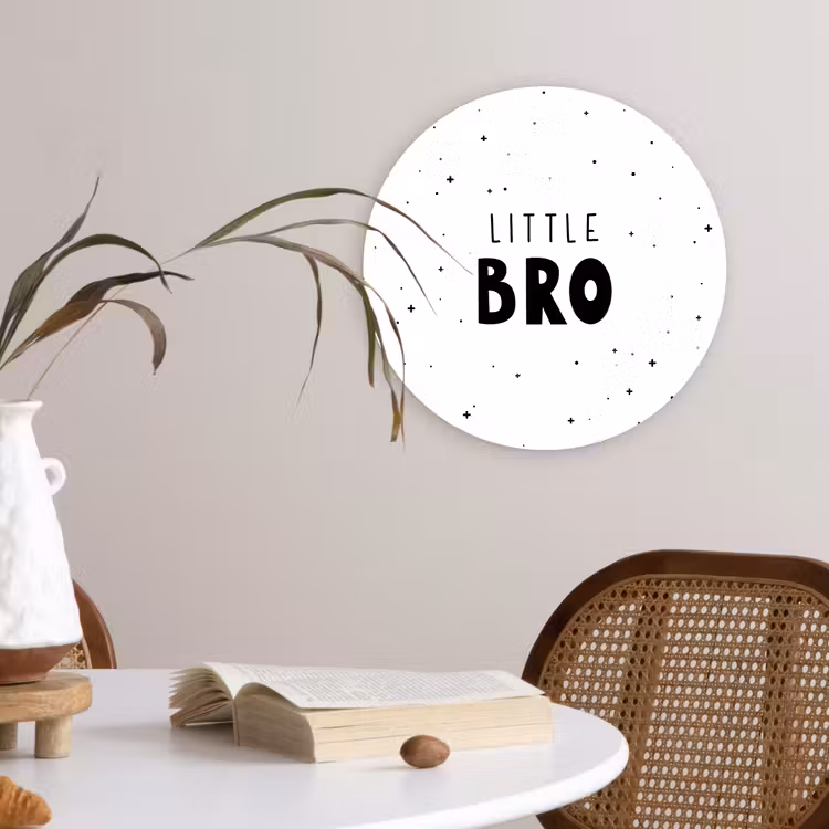 Muurcirkel - Spreuken - Kind - Jongens - Little bro - Quotes — 4