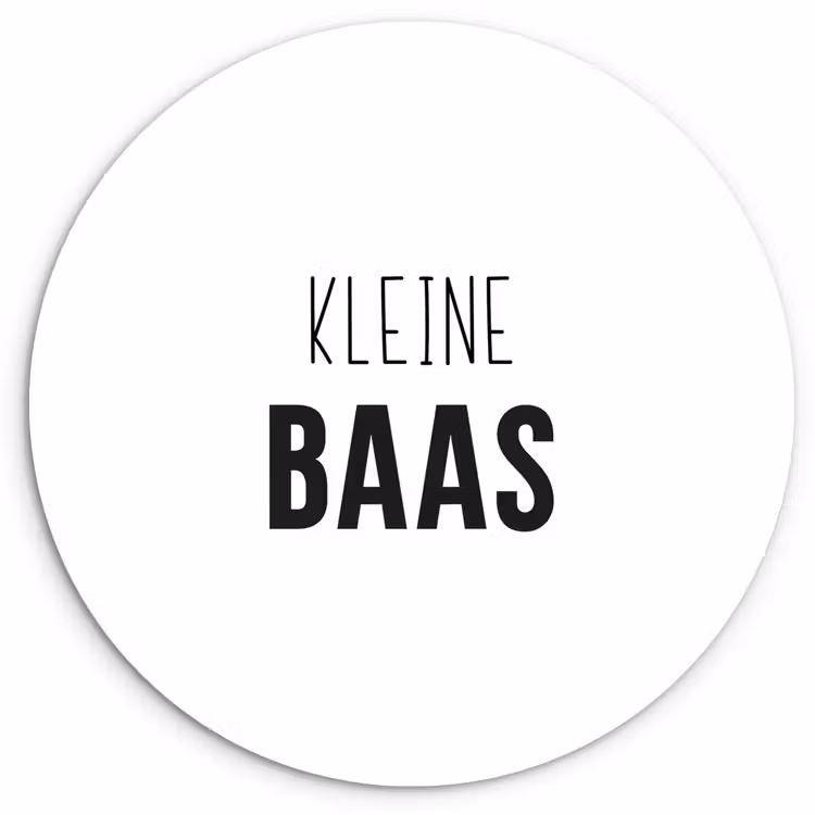 Muurcirkel - Spreuken - Kleine baas - Kinderen - Jongens - Quotes — 1