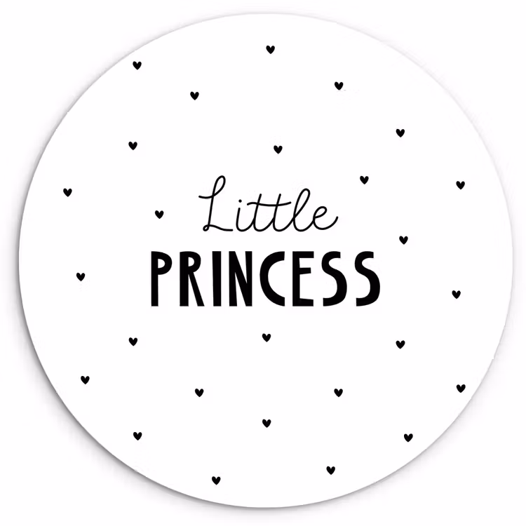 Muurcirkel - Spreuken - Little princess - Meisjes - Prinses - Quotes — 1