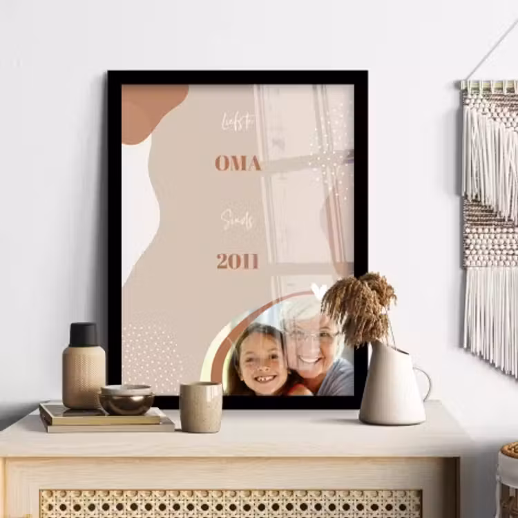 Foto in lijst opa en oma — 3