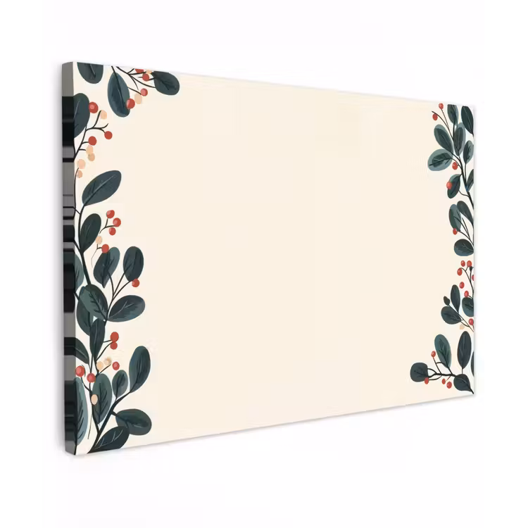 Canvas schilderij - Takken - Winter - Planten - Licht — 1