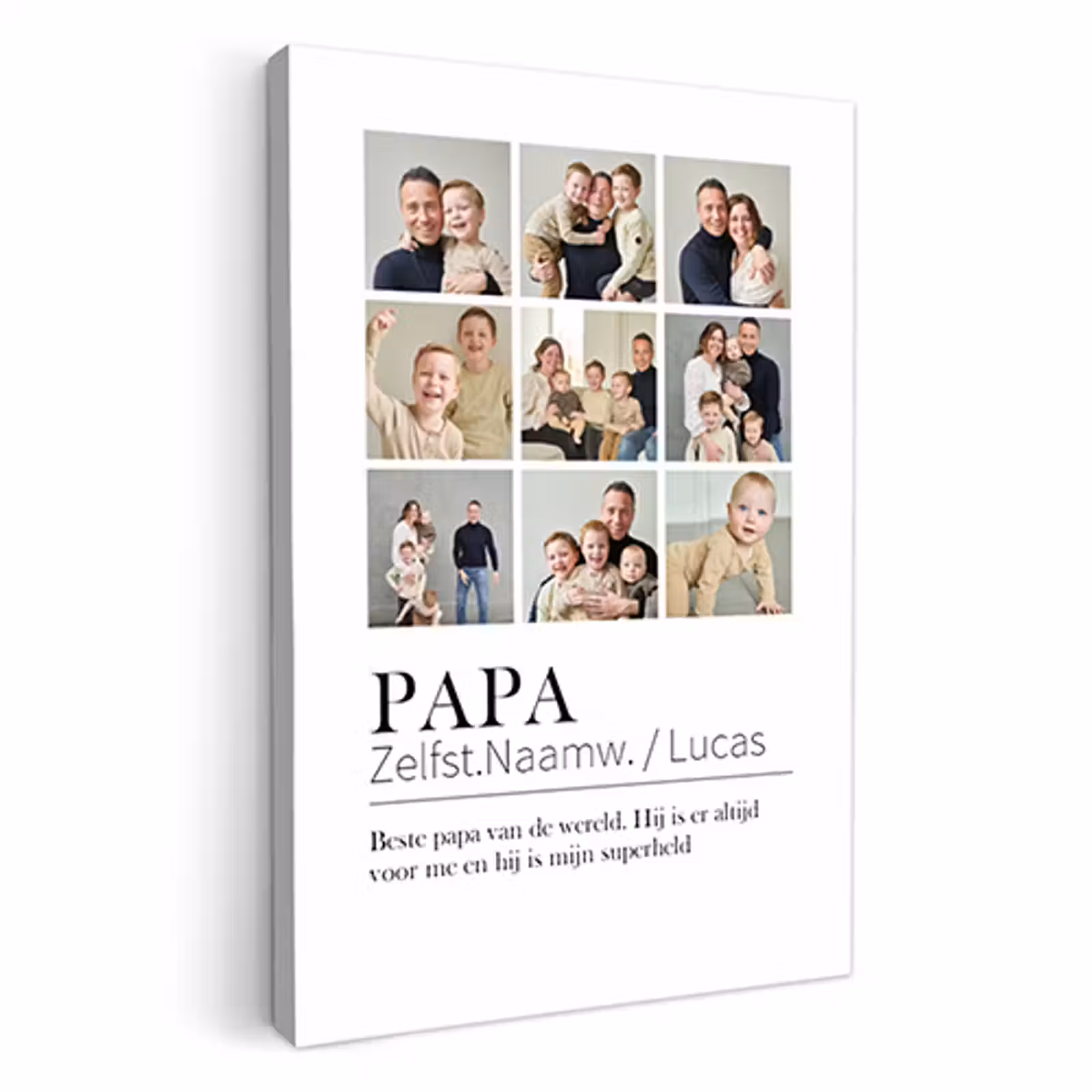 Canvas - Papa betekenis collage — 1