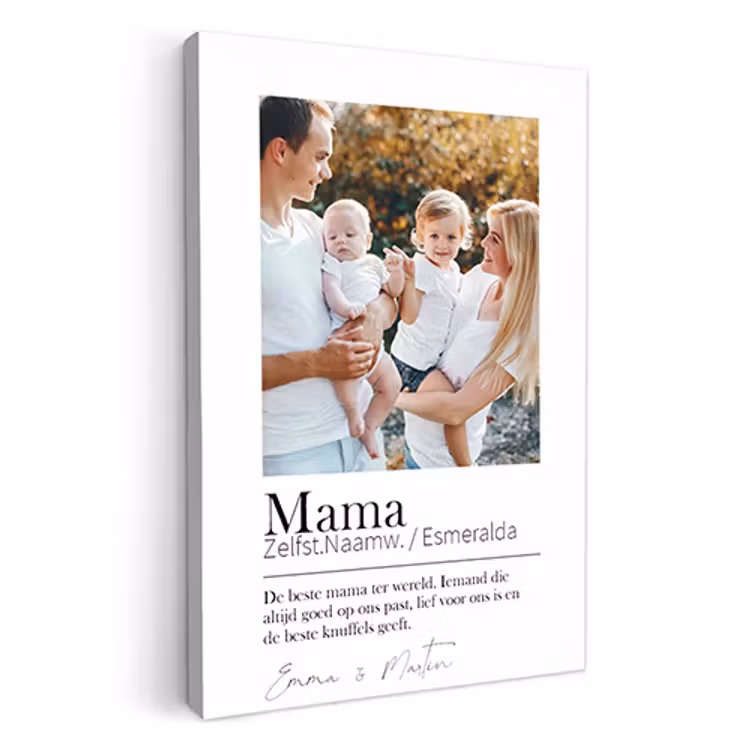 Canvas - Mama betekenis 1 foto — 1