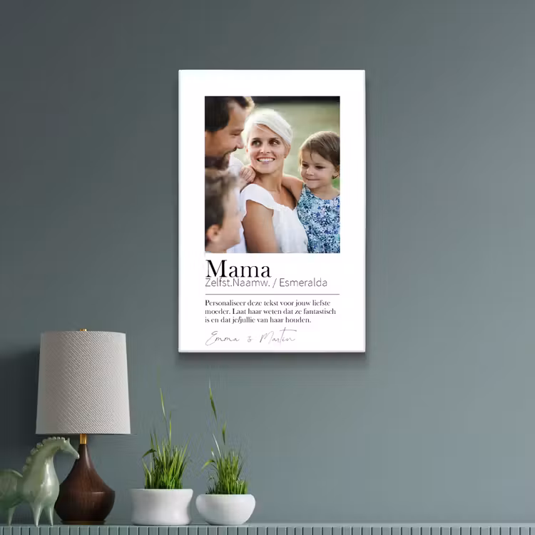 Canvas - Mama betekenis 1 foto — 2