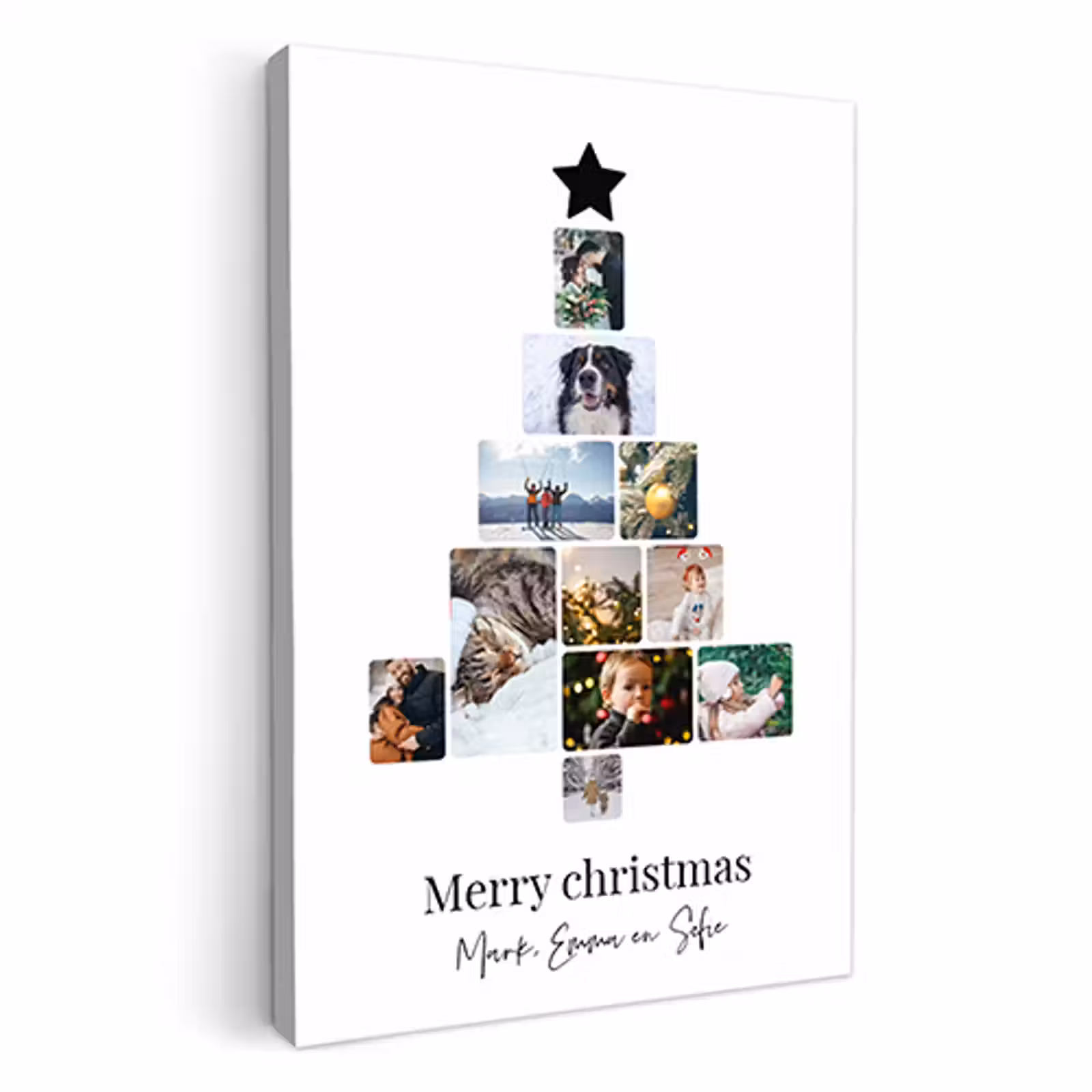 Canvas - Kerstboom collage — 1
