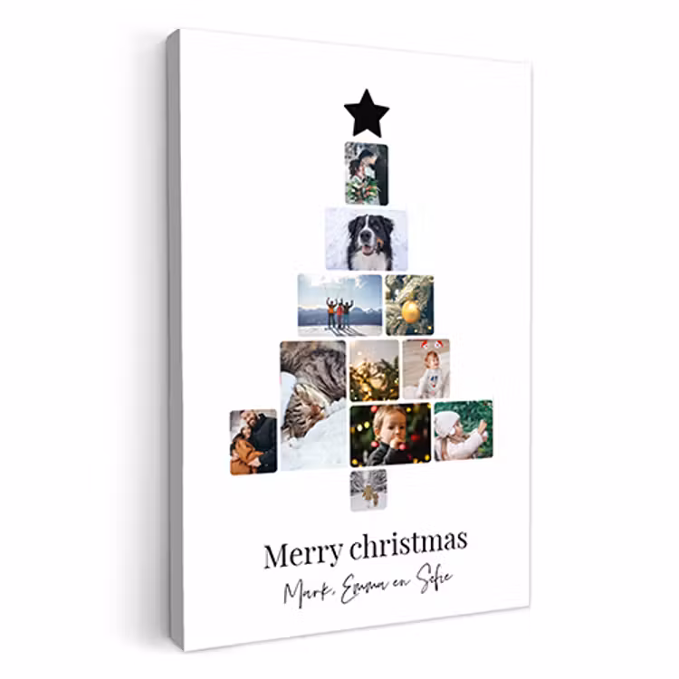 Canvas - Kerstboom collage — 1