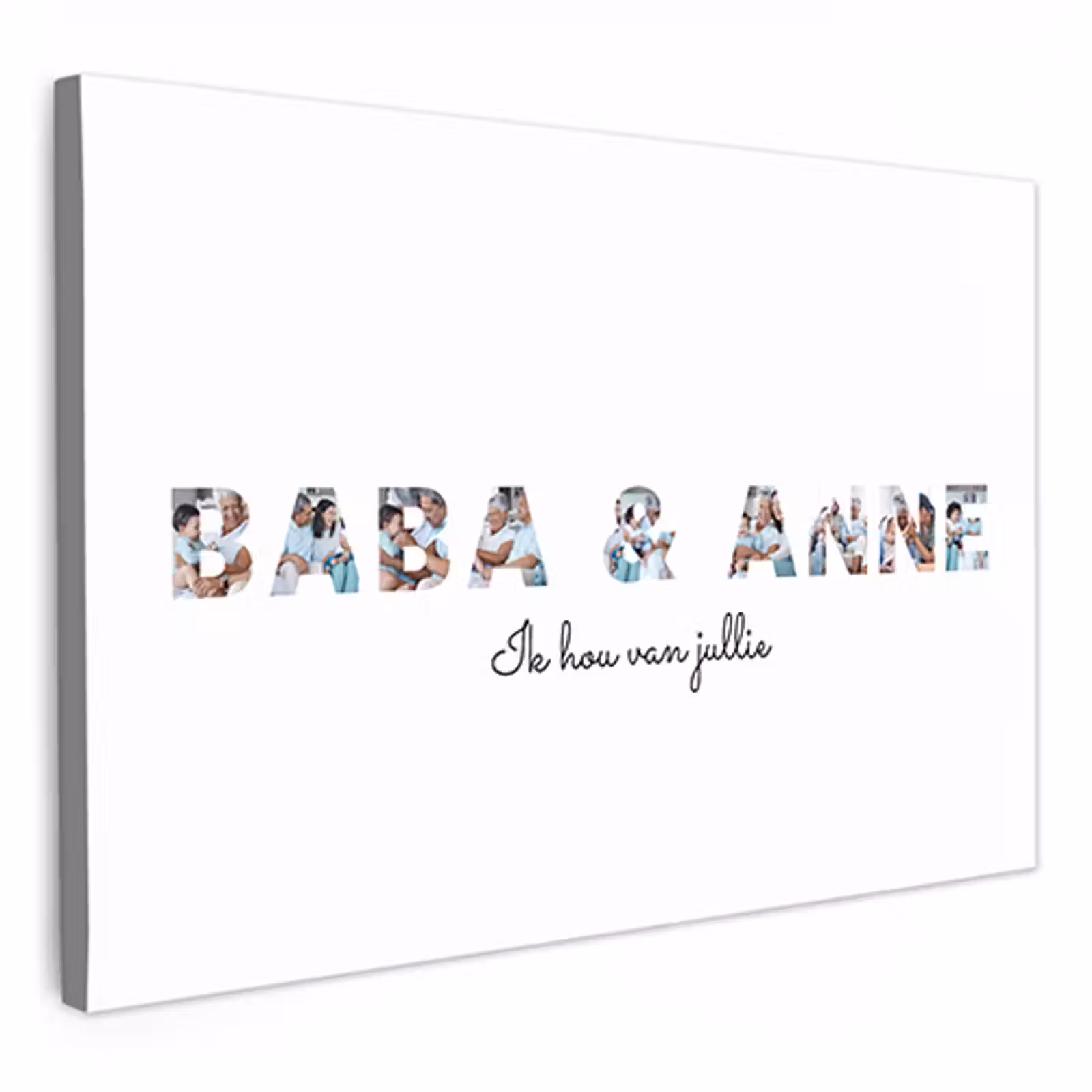 Canvas - Baba & Anne - Lettercollage — 1
