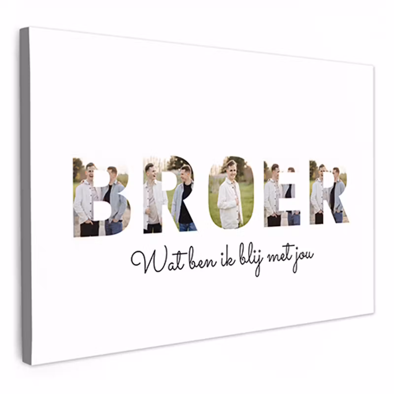 Canvas - Broer - Lettercollage — 1