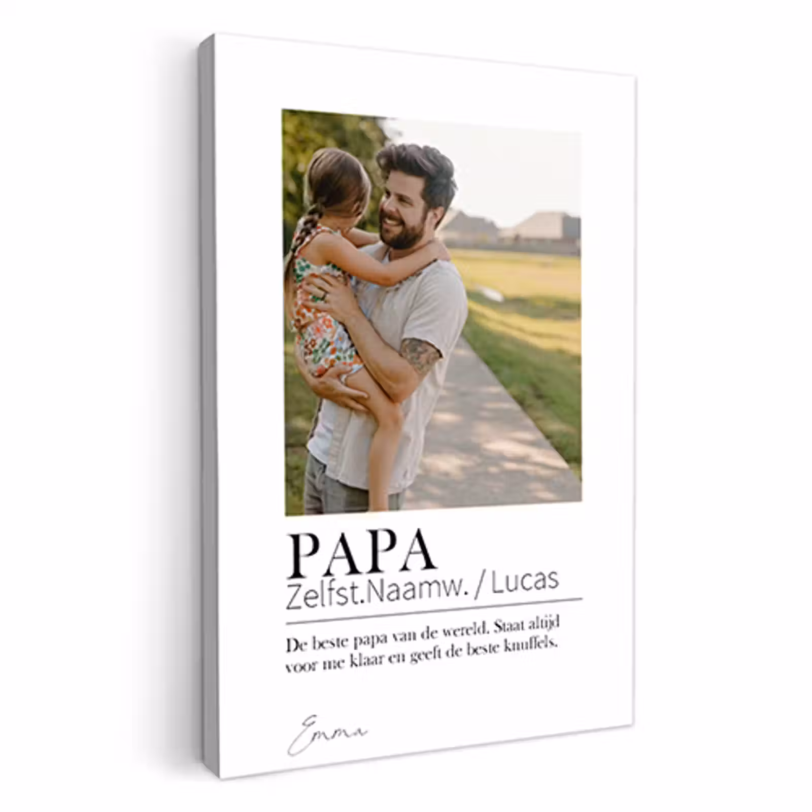 Canvas - Papa betekenis 1 foto — 1