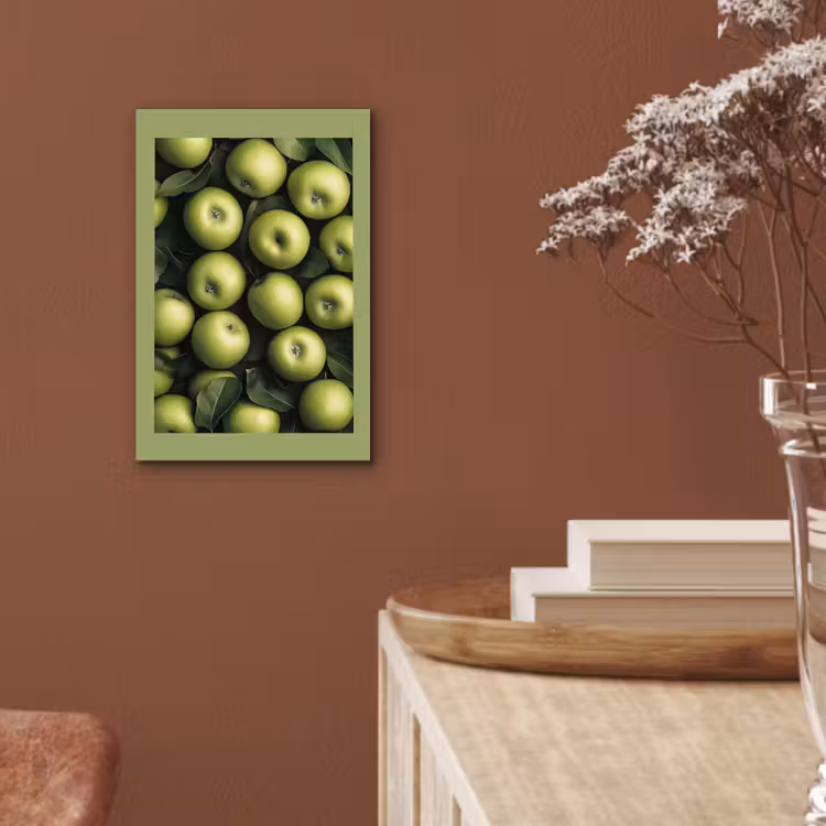 Aluminium schilderij - Appels - Groen - bladeren — 5