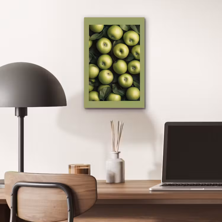 Aluminium schilderij - Appels - Groen - bladeren — 6