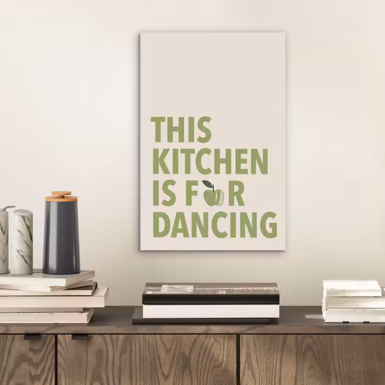 Aluminium schilderij - Quote - Appel - Illustratie — 2