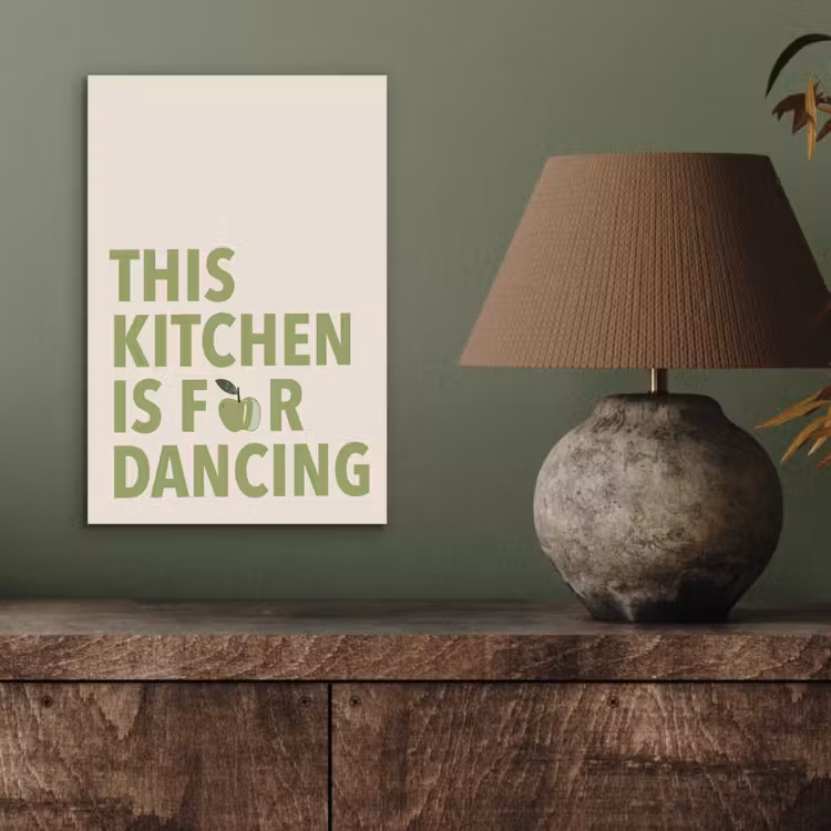 Aluminium schilderij - Quote - Appel - Illustratie — 3