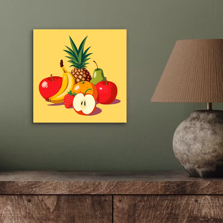 Aluminium schilderij - Fruit - Illustratie - Kleurrijk — 3