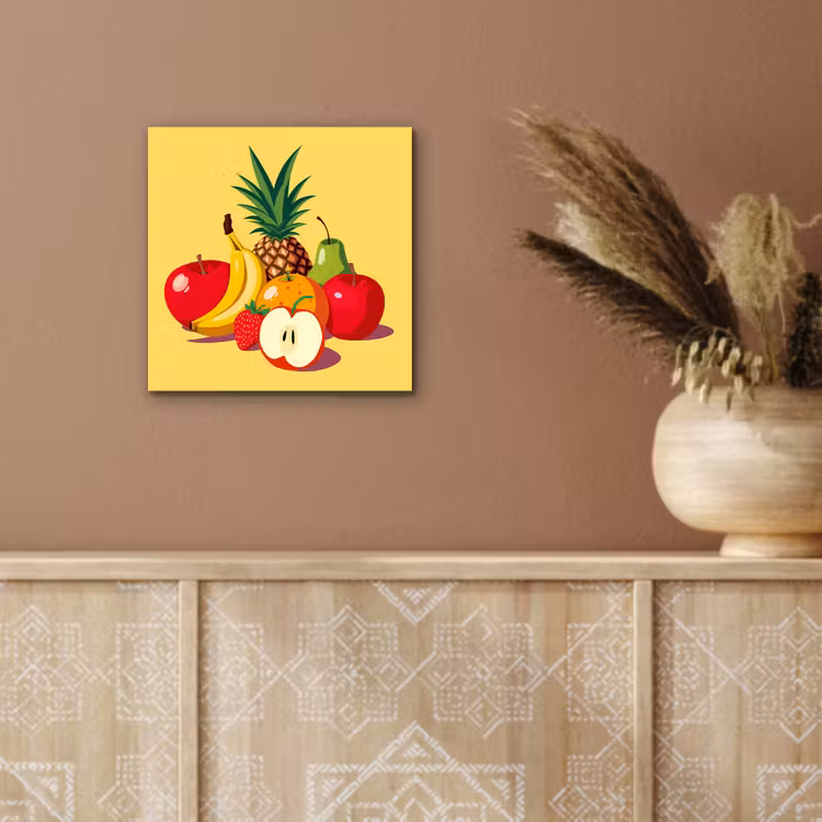 Aluminium schilderij - Fruit - Illustratie - Kleurrijk — 5