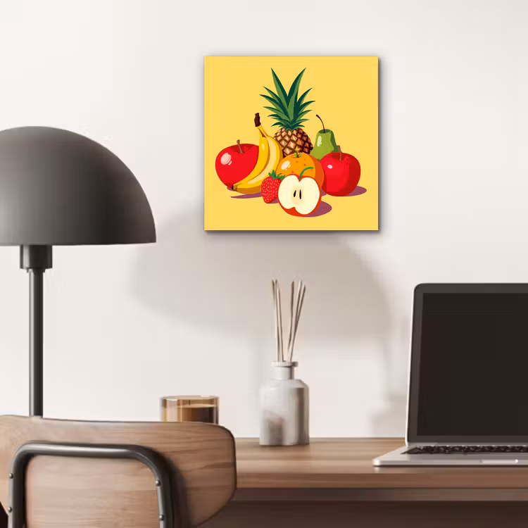 Aluminium schilderij - Fruit - Illustratie - Kleurrijk — 6