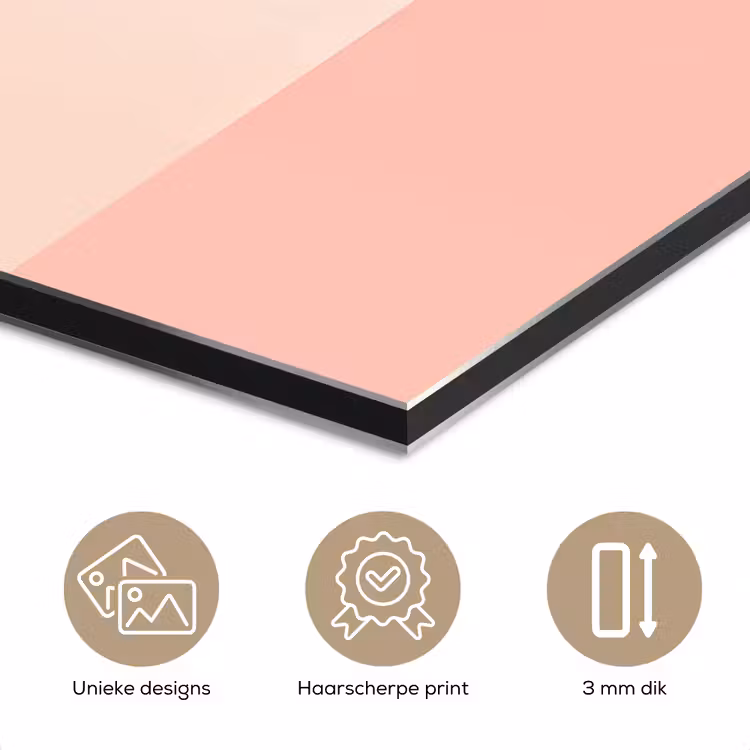 Aluminium schilderij - Theekopjes - Bloemmotieven - Roze - Theezakjes — 7