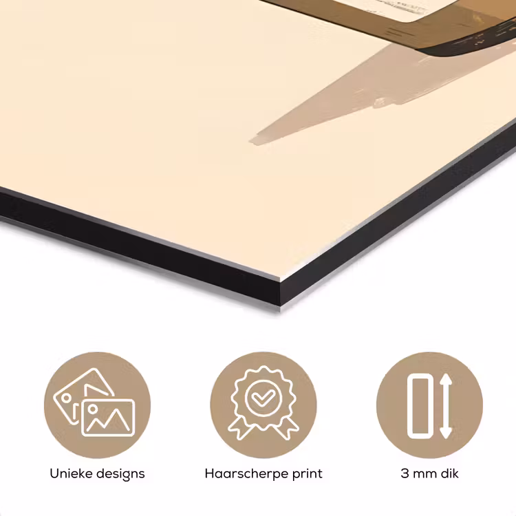 Aluminium schilderij - Coffee - Blik - Minimalistisch - Bloemen — 7