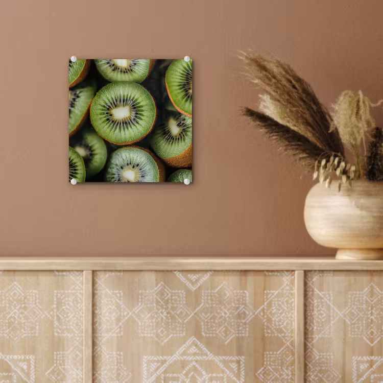 Glas schilderij - Kiwi - Fruit - Groen — 6