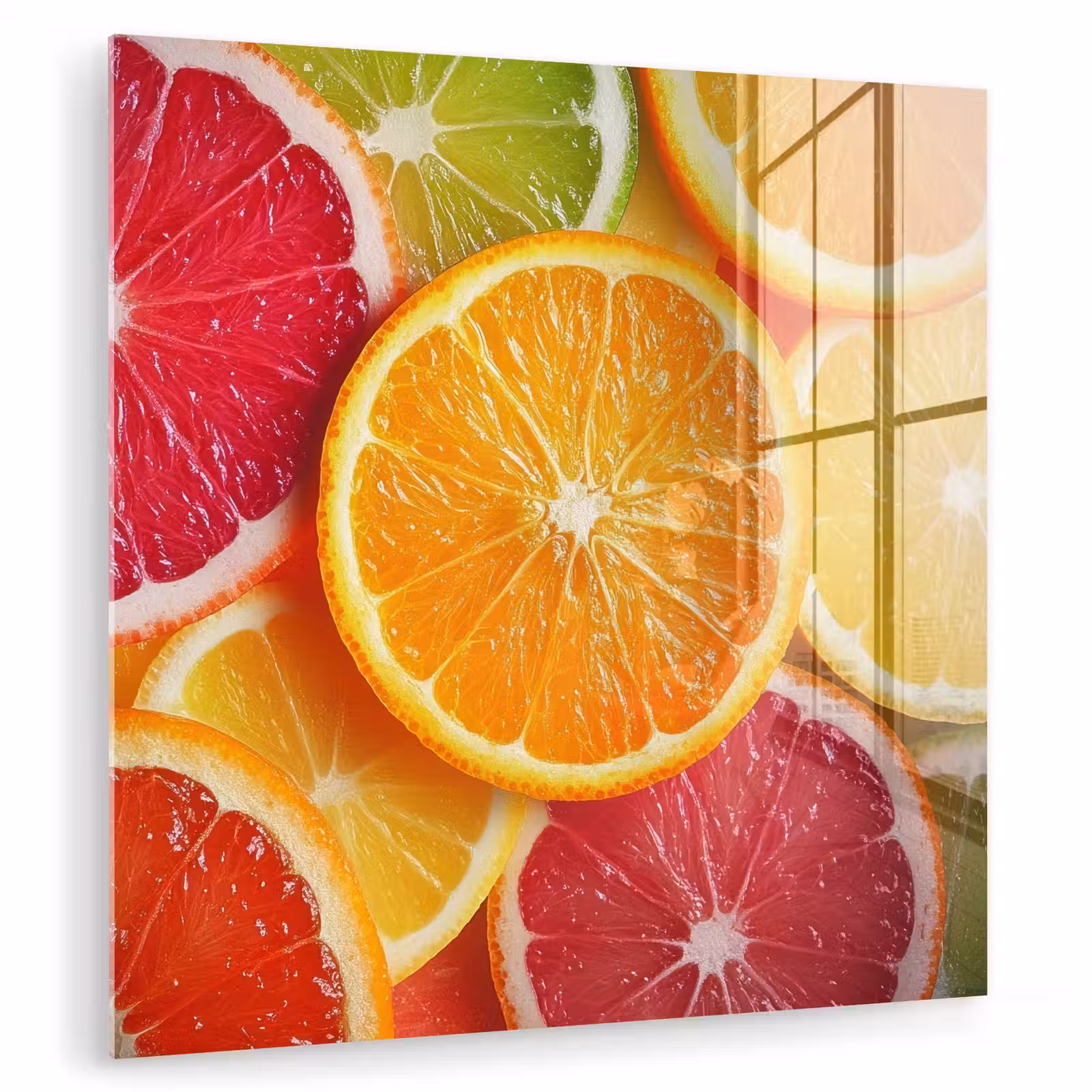 Glas schilderij - Fruit - Kleurrijk - Close up — 1