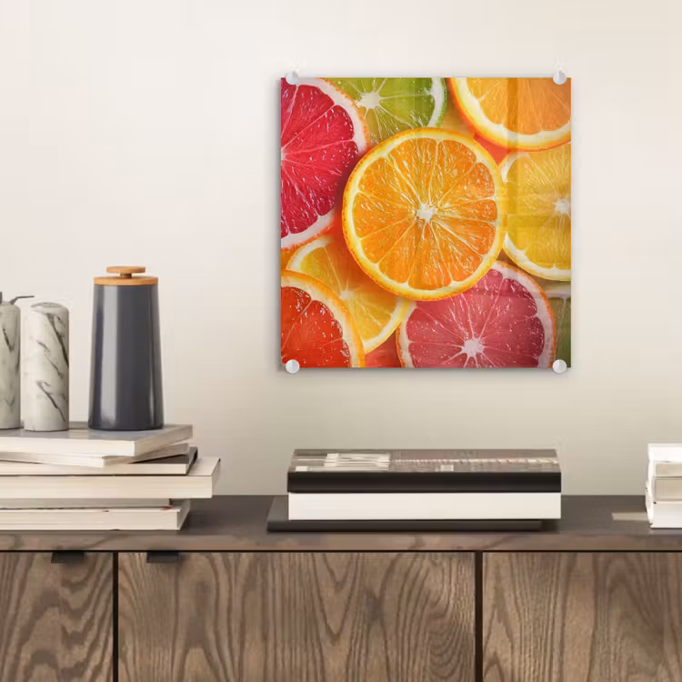 Glas schilderij - Fruit - Kleurrijk - Close up — 2
