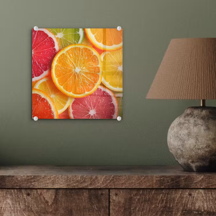 Glas schilderij - Fruit - Kleurrijk - Close up — 4
