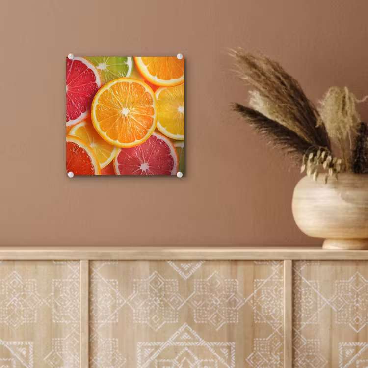 Glas schilderij - Fruit - Kleurrijk - Close up — 6