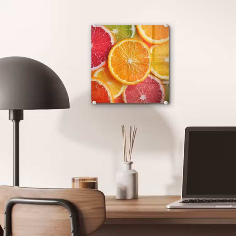 Glas schilderij - Fruit - Kleurrijk - Close up — 7