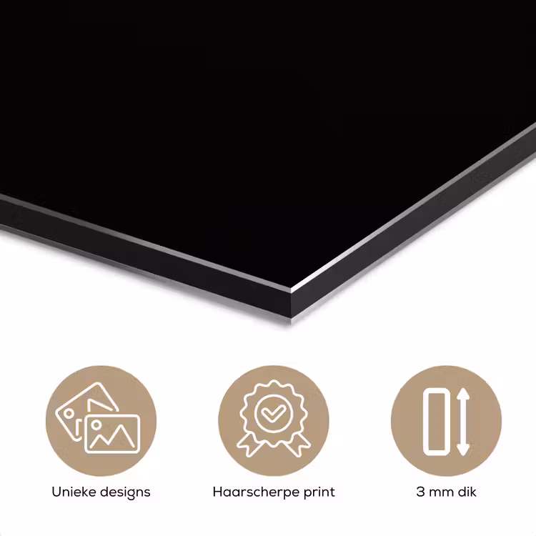Aluminium schilderij - Slang - Minimalistisch - Goud — 7
