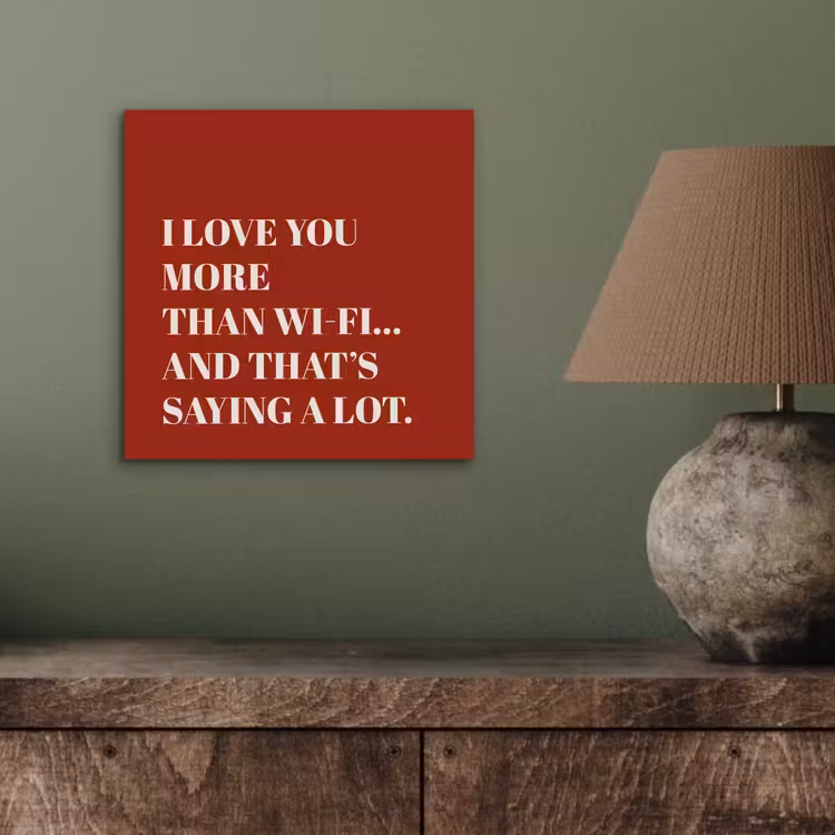 Aluminium schilderij - Rood - Quote - Liefde — 3