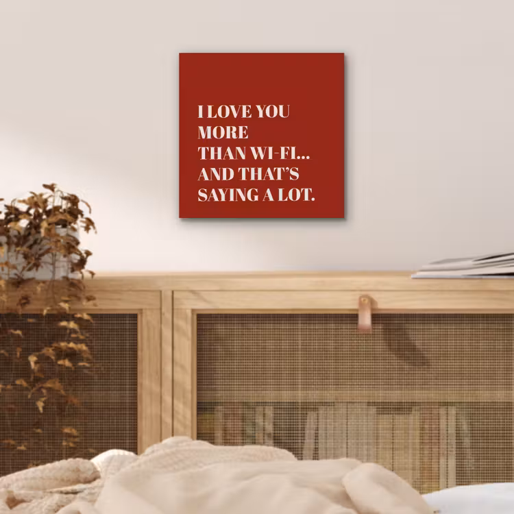 Aluminium schilderij - Rood - Quote - Liefde — 4