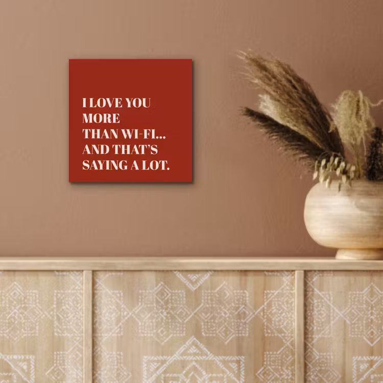 Aluminium schilderij - Rood - Quote - Liefde — 5