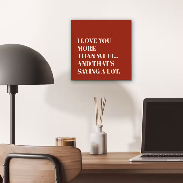 Aluminium schilderij - Rood - Quote - Liefde — 6
