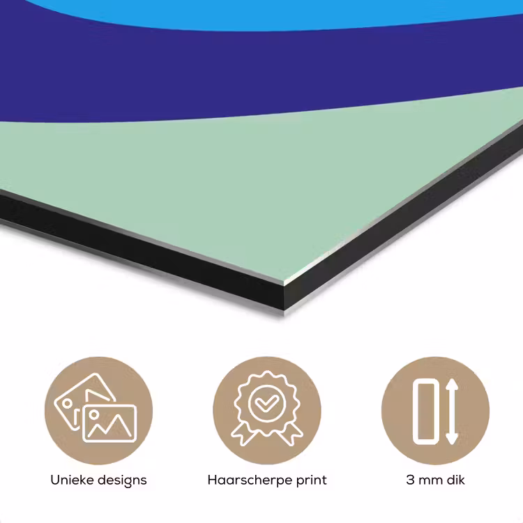 Aluminium schilderij - Hartjes - Kleurrijk - Valentijn — 7