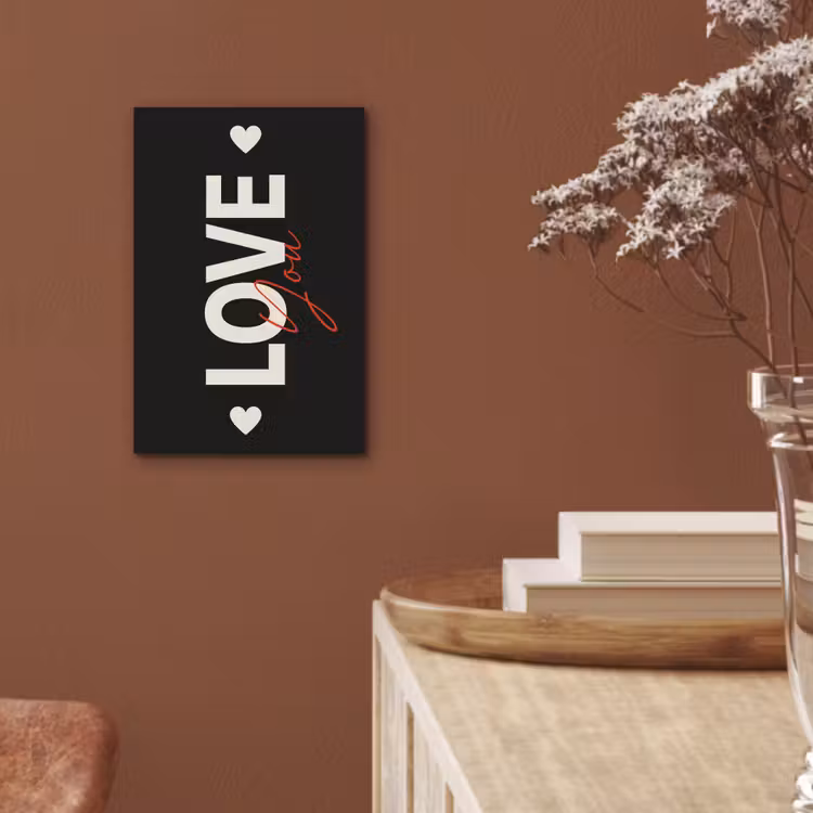 Aluminium schilderij - Love - Rood - Valentijn — 5