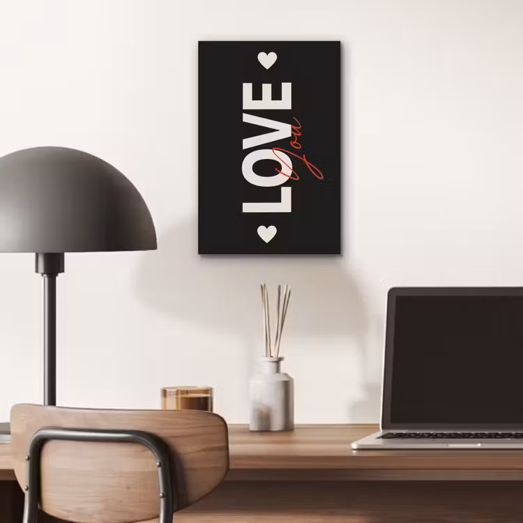 Aluminium schilderij - Love - Rood - Valentijn — 6