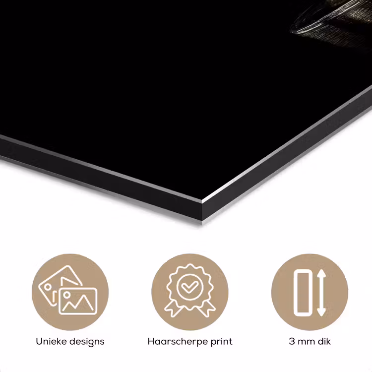 Aluminium schilderij - Cocktail - Zwart - Spetters - Glas — 7
