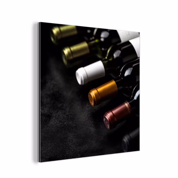 Aluminium schilderij - Wijn - Flessen - Variatie - Smaken — 1
